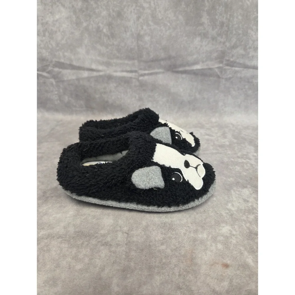 Toddler Panda Bear Slippers SZ-9M BLK